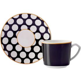 Karaca Puantiyeli 6 Kişilik 80 ml Kahve Fincan Takımı