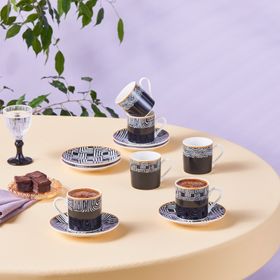 Karaca Rabat 6 Kişilik 90 ml Kahve Fincanı