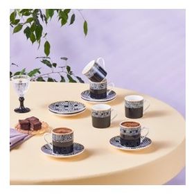 Karaca Rabat 6 Kişilik 90 ml Kahve Fincanı
