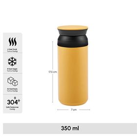 Karaca Rainbow Çelik Sızdırmaz 350 ml Sarı Termos
