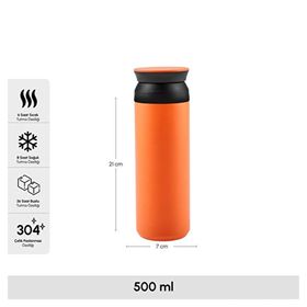 Karaca Rainbow Çelik Sızdırmaz 500 ml Turuncu Termos