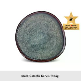 Karaca Red Carpet Collection Black Galactic 27 cm Servis Tabağı