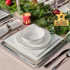 Karaca Red Carpet Collection Fine Pearl Extra Nish 58 Parça 12 Kişilik Platin Yemek Takımı