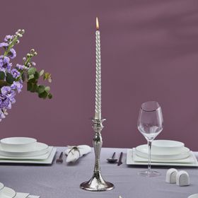 Karaca Rena Silver 22 cm Şamdan