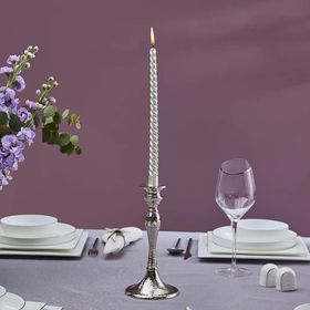 Karaca Rena Silver 22 cm Şamdan