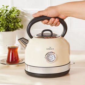 Karaca Retro 2151 1700 ml Krem Su Isıtıcı