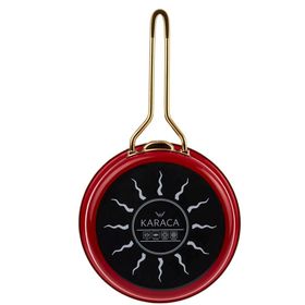 Karaca Retro Emaye Kırmızı Tava Sahan Set
