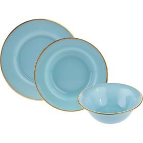 Karaca Retro New Mint 6 Kişilik 18 Parça Yemek Takımı