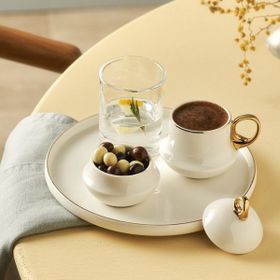 Karaca Riva Tek Kişilik 80 ml Kahve Fincan Takımı