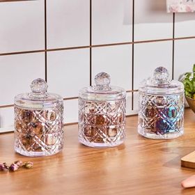 Karaca Robby 350 ml Lüsterli 3'lü Ekoseli Baharat Takımı