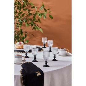 Karaca Rocco 60 ml Siyah 6'lı Kahve Yanı Bardağı