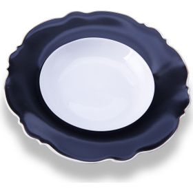 Karaca Romantic Siyah Çukur Tabak