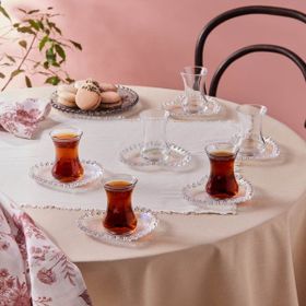 Karaca Rory Şeffaf 132-165 ml 6 Kişilik 12 Parça Çay Seti