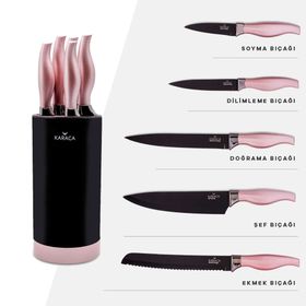 Karaca Rosegold 6 Parça Bıçak Seti