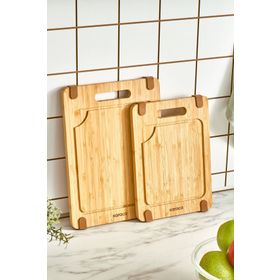 Karaca Roy Bamboo 2'li 28/33 cm Pro Kesme Tahtası