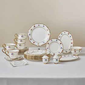 Karaca Royal Bone Diana Gold 32 Parça 6 Kişilik Kahvaltı Takımı