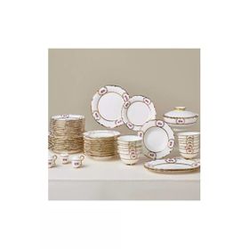 Karaca Royal Bone Elizabeth Gold 55 Parça 12 Kişilik Yemek Takımı