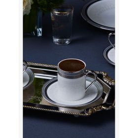 Karaca Royal Bone Kate 90 ml 6 Kişilik Kahve Fincan Takımı