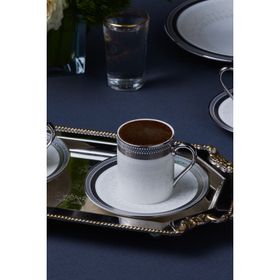 Karaca Royal Bone Kate 90 ml 6 Kişilik Kahve Fincan Takımı