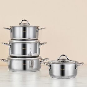Karaca Sakura Powersteel 8 Parça Tencere Seti