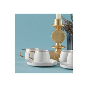 Karaca Saturn 6 Kişilik Porselen 90 Ml Kahve Fincanı Takımı