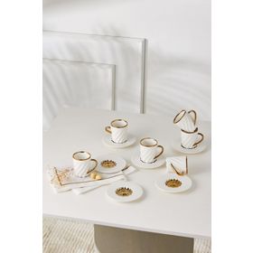 Karaca Set 80 ml 6 Kişilik Kahve Fincan Takımı