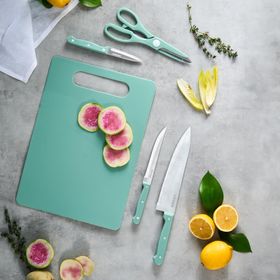 Karaca Sharp 3 in 1 5 Parça Mint Kesme Tahtalı Bıçak Seti