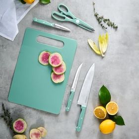 Karaca Sharp 3 in 1 5 Parça Mint Kesme Tahtalı Bıçak Seti