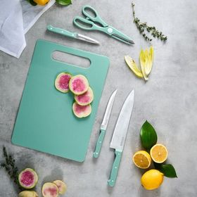 Karaca Sharp 3 in 1 5 Parça Mint Kesme Tahtalı Bıçak Seti