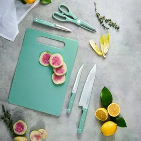 Karaca Sharp 3 in 1 5 Parça Mint Kesme Tahtalı Bıçak Seti