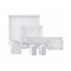Karaca Silver Square Beyaz 20 Parça 6 Kişilik Kare Kahvaltı Seti