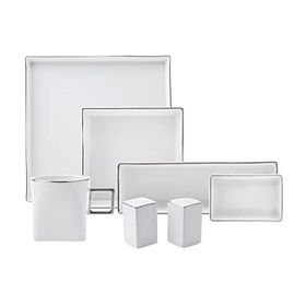 Karaca Silver Square Beyaz 20 Parça 6 Kişilik Kare Kahvaltı Seti