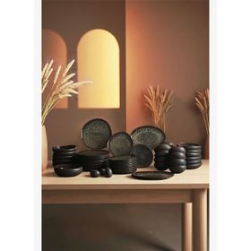 Karaca Siyah Earth Collection Galactic 55 Parça 12 Kişilik Yemek Takımı