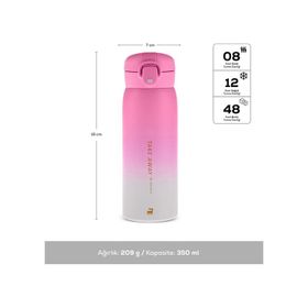 Karaca Skyfall Çelik Sızdırmaz 350 ml Fuşya Termos