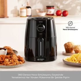 Karaca Smart Cook Compact 2.2 lt 2 Kişilik Black Airfryer