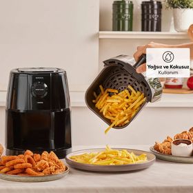 Karaca Smart Cook Compact 2.2 lt 2 Kişilik Black Airfryer