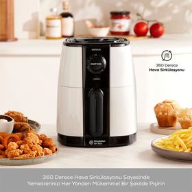 Karaca Smart Cook Compact 2.2 lt 2 Kişilik Krem Airfryer