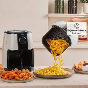 Karaca Smart Cook Compact 2.2 lt 2 Kişilik Krem Airfryer