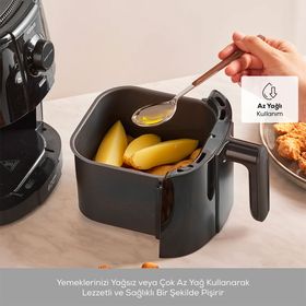 Karaca Smart Cook Compact 2.2 lt 2 Kişilik Krem Airfryer