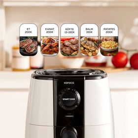 Karaca Smart Cook Compact 2.2 lt 2 Kişilik Krem Airfryer