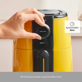 Karaca Smart Cook Compact 2.2 lt 2 Kişilik Pineapple Yellow Airfryer