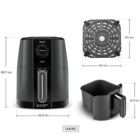 Karaca Smart Cook Compact 2.2 lt 2 Kişilik Ruby Airfryer