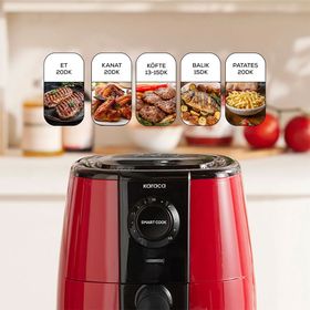 Karaca Smart Cook Compact 2.2 lt 2 Kişilik Ruby Airfryer