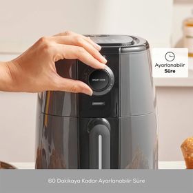 Karaca Smart Cook Compact 2.2 lt 2 Kişilik Space Gray Airfryer
