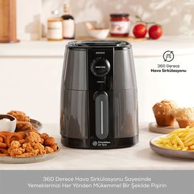 Karaca Smart Cook Compact 2.2 lt 2 Kişilik Space Gray Airfryer