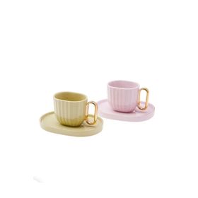 Karaca Soho Kırmızı 2 Kişilik 80 ml Kahve Fincan Takımı