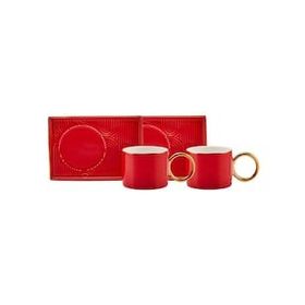 Karaca Soho Kırmızı 2 Kişilik 80 ml Kahve Fincan Takımı