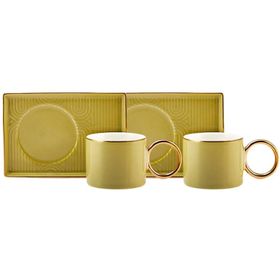 Karaca Soho Yeşil 2 Kişilik 80 ml Kahve Fincanı Takımı