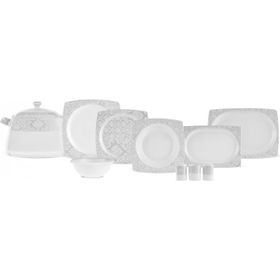 Karaca Square Bone Bridal 60 Parça 12 Kişilik Yemek Takımı