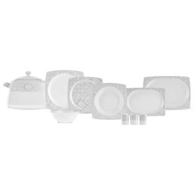 Karaca Square Bone Bridal 60 Parça 12 Kişilik Yemek Takımı